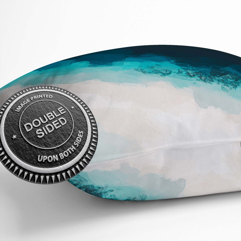 Cocoa Island Beach Abstract Square Throw Cushion, 55 x 55 cm