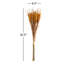 22.5" Artificial Neutral Fall Wheat Bundle Set of 2, Brown