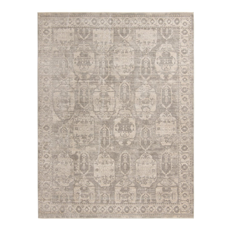Gause Moroccan Area Rug, Rectangle 2'2" x 3'1", Gray