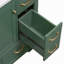 Meuble-lavabo 36 po sans lavabo, base d'armoire seulement, six tiroirs, diviseur de tiroir multifonctionnel, tablette réglable, vert-95474687