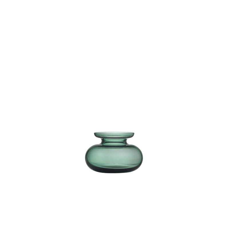 Daralynn Glass Table Vase, 25cm H x 23cm W x 23cm D, Green