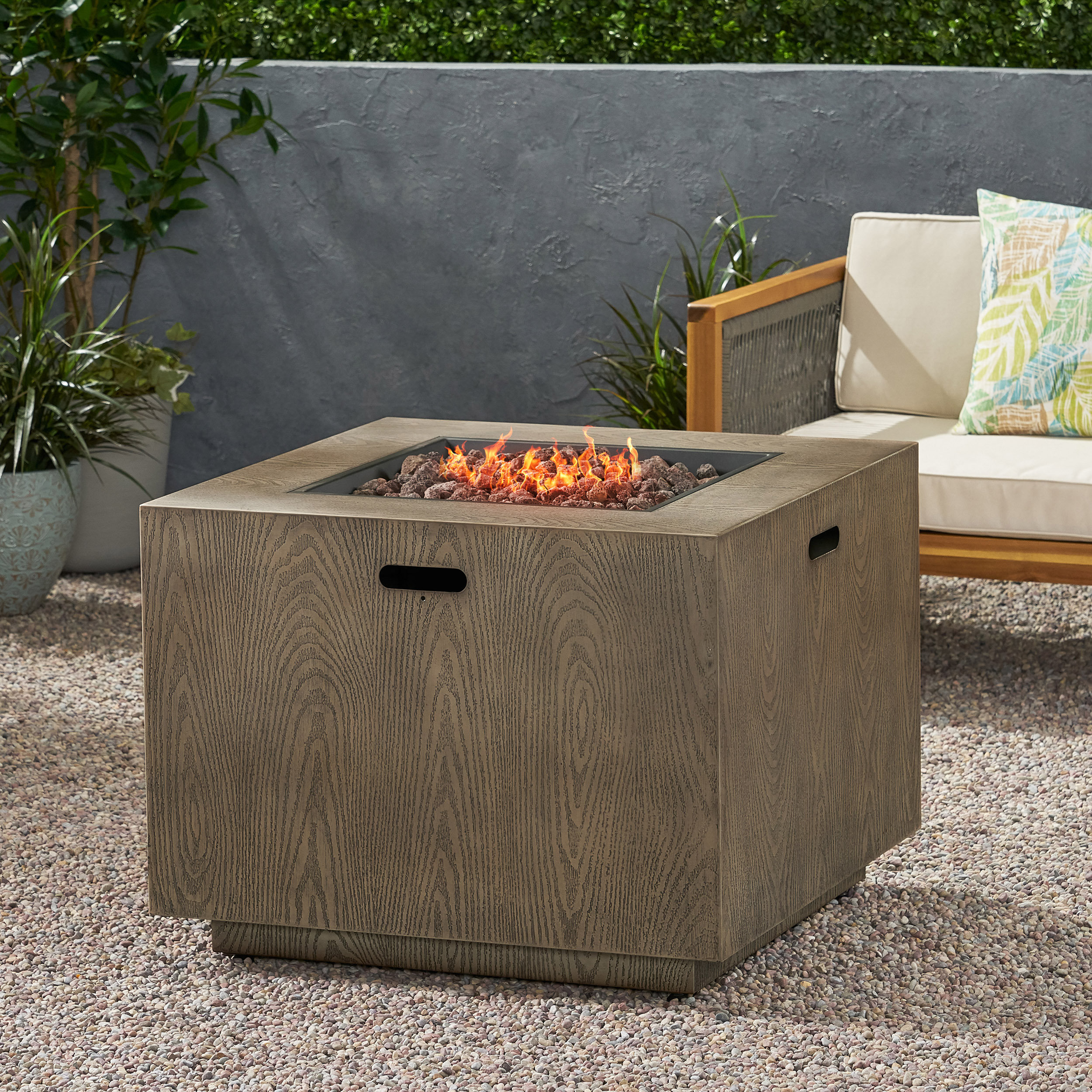 Foundry Select Outdoor Iron Propane Fire Pit & Reviews Wayfair Canada