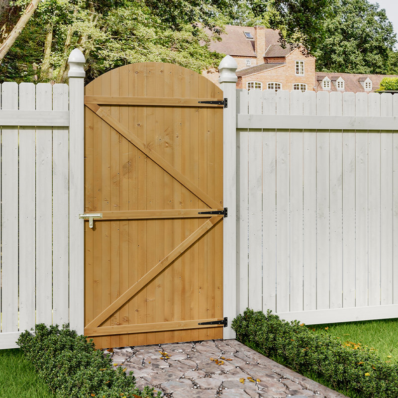Wood Gate, Yellow, 210cm H x 105cm W x 4cm W