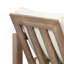 Chaise de patio en bois d'acacia avec coussins Donnie-116444793