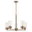 Lustre linéaire moderne Spoutnik à 5 lumières Barahona-1011708299