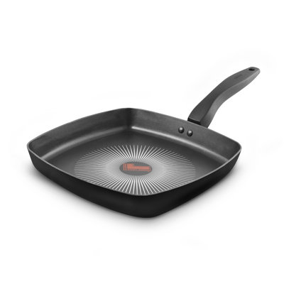 Tower T700317 SmartStart Gourmet 26cm Aluminium Grill Pan with Aeroglide Non-Stick Coating, Induction Compatible