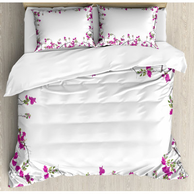 Ensemble de housse de couette fleur