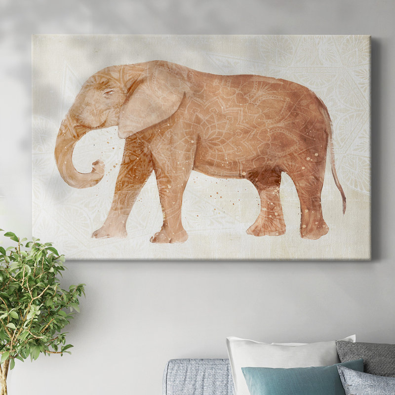 Toile tendue Elephant Wisdom I-Gallery, H 40 po x l 60 po