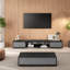 Solid wood multi-level TV stand coffee table