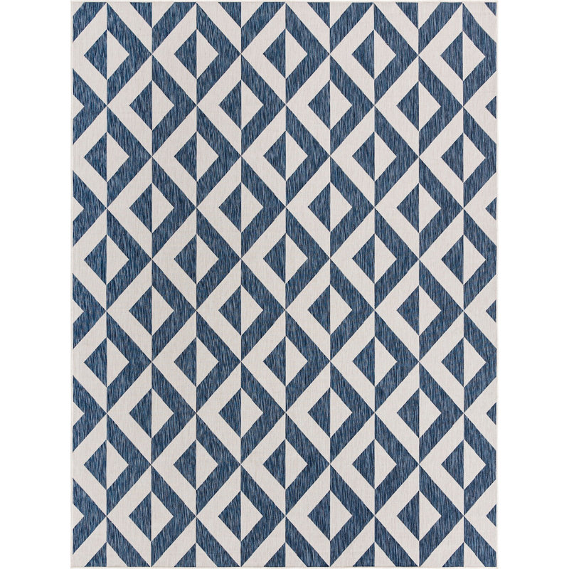 Outdoor Destiny Area Rug Chevron Color, Rectangle 9' x 12'