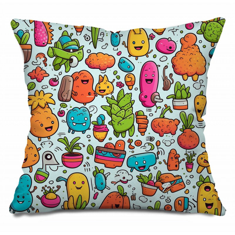  Coussin réversible, H 16 po x l 16 po