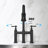 Matte Black Kitchen Faucet With Pull-Down Feature - Accurate Water Flow & Temperature Adjustment, 360-Degree Rotatable Nozzle, Brass Bridge Precise And Rotating-458029615