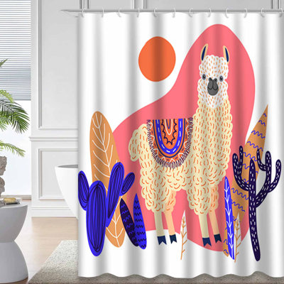 Rideau de douche imperméable avec 12 crochets