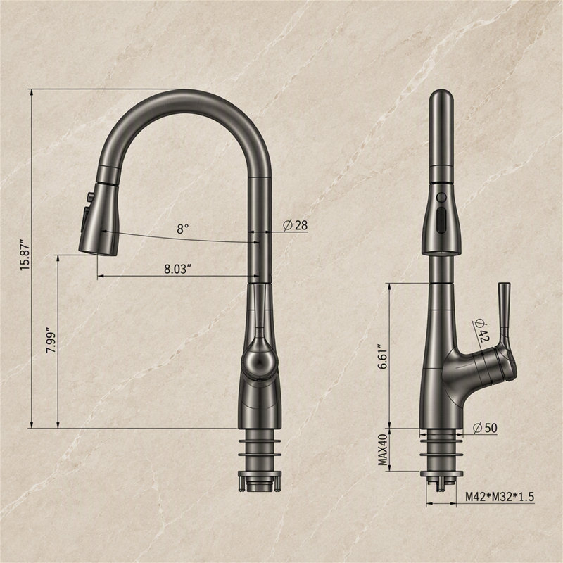 ROBOHIGH Kitchen Faucet Side Spray
