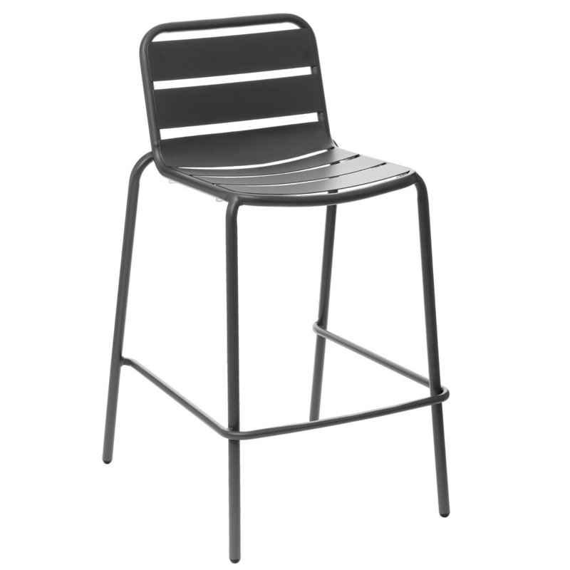 Shippensburg Counter Stool with Metal Frame, Black
