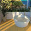 Baignoire ronde autoportante en acrylique - blanc brillant - 57 po de diamètre