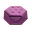 Polygone diamant, velours mauve, pratique, multi-usage, repose-pieds, rangement, salon élégant, maison, siège, espace de rangement-1257943695