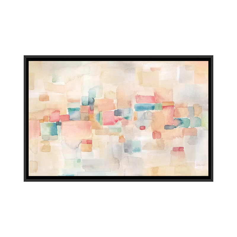 «Desert Dreams Landcape», peinture sur toile, H 18 po x l 26 po x P 1,5 po, Toile avec cadre noir