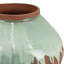 Vase décoratif Hino, 13 pouces de texture de peinture, céramique brune