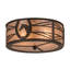 Rustic Lodge 2 - Light Flush Mount