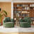 42.1" Wide Slipcovered Swivel Barrel Chair-1954448382