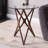 Glass Cross Legs End Table-2109275557