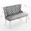 Banquette luxueuse en velours avec capitonnage fait à la main et design moderne Mid-Century, parfaite pour un repas élégant