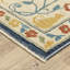 Tapis beige / bleu / jaune en polypropylène tissé à la machine Krouse-1130125414