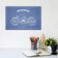 Harley Harley-Davidson Motorcycles (Light Blue) I by Aged Pixel - Print on Canvas-1513825660-1513825662