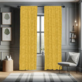 Semi-Sheer Rod Pocket Curtain Panels