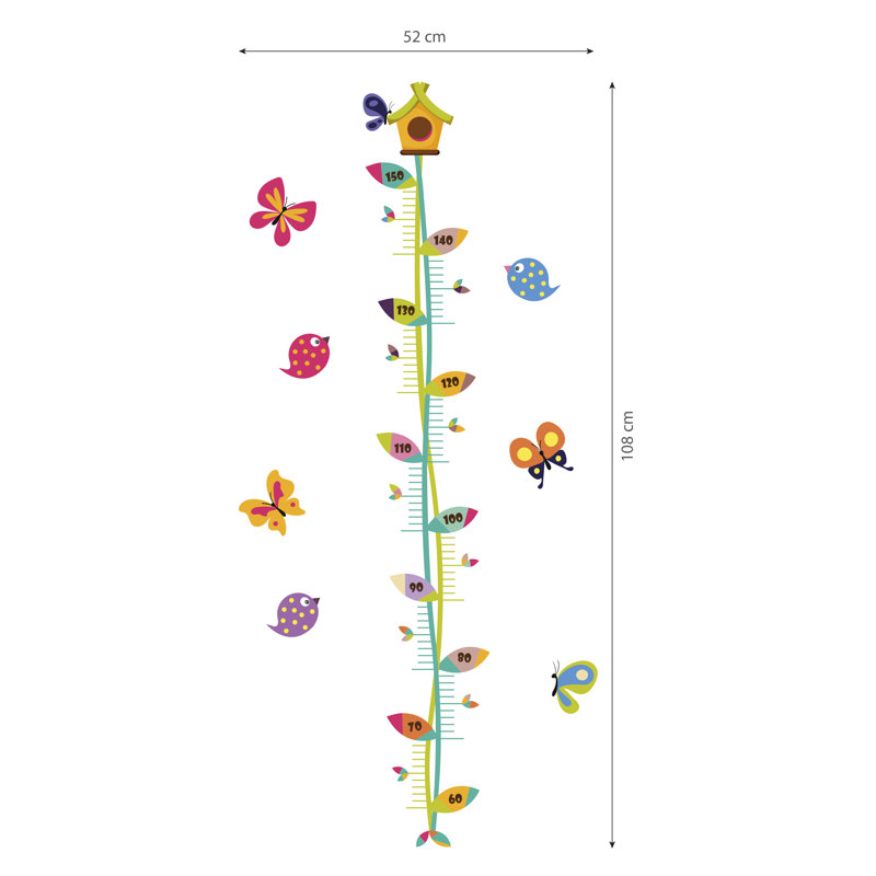 Non-Wall Damaging Growth Chart Decal