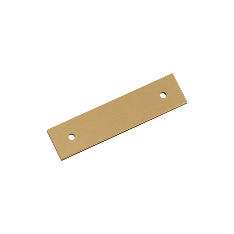 Poignée de porte rectangulaire en bronze champagne Ladera de 3 po (76 mm) de centre à centre Ladera, Bronze champagne