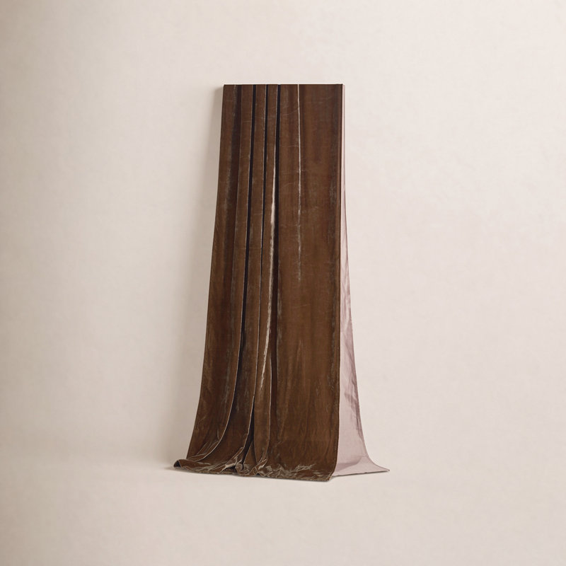 Rideau simple 48 x 108 po Stella, Cuivre brun