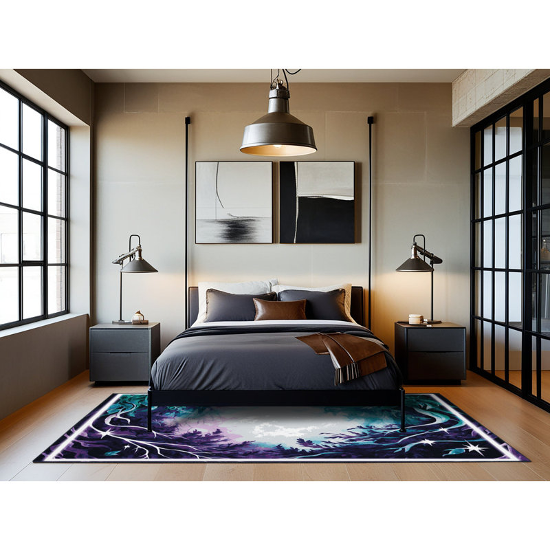Tapis Dewdrop Haven, Rectangulaire 3 pi x 5 pi