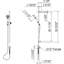 Tenerife™ Handshower Set with 31" Slide Bar and Single Function Handshower-56725441