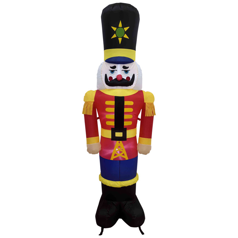 Lighted Inflatable Nutcracker Soldier Outdoor Christmas Decoration - 6.25'