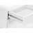 3 Drawer File Cabinet On Rolling Platform, Glossy White For Office, Modern Printer Stand With Smooth Functioning Wheels And Laminate Efficient Workspace