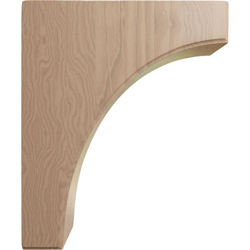 Support 3 pièces l 1/2 po x P 10 po x H 12 po Clarksville, acajou (paquet de 2), Acajou, L 3,5 po x P 10 po x H 12 po
