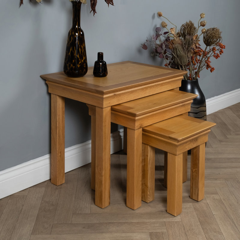 Glessite Solid Wood Nesting Tables
