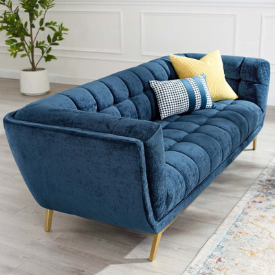 Bestow 86" Velvet Flared Arm Sofa