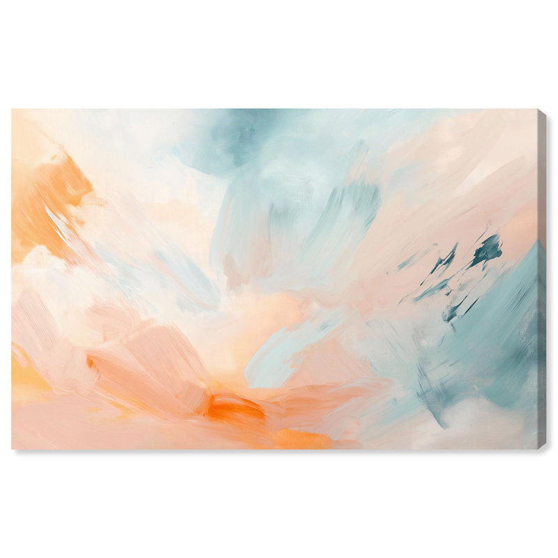 «Sunrise Palette I», art mural tendance sur toile , Toile tendue, H 20 po x l 30 po