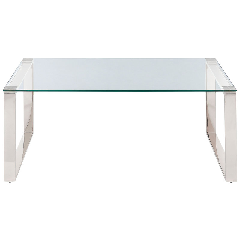 Cambrey Sled Coffee Table, Silver 