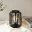 19cm High Metal Cage Decorative Lamp Battery Powered Light