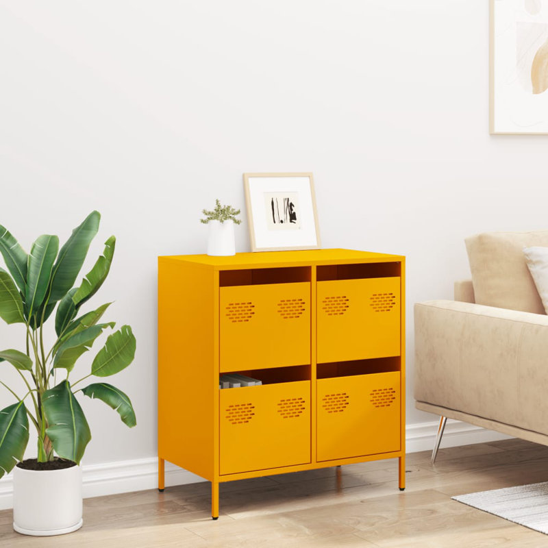 Sherlon Storage Cabinet, Mustard Yellow