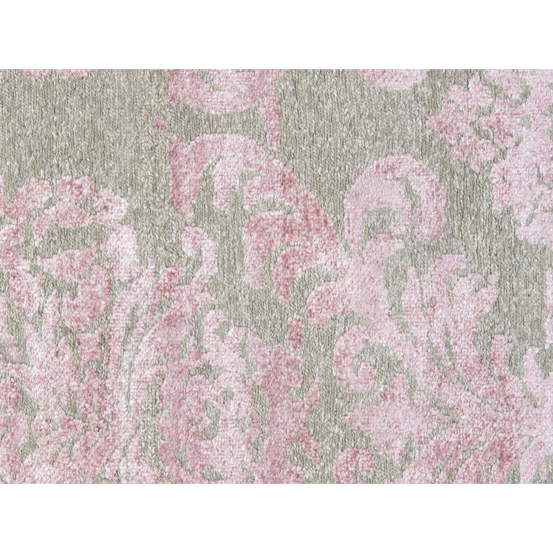 Canvello Transitional Hand-Knotted Silk Area Rug- 9'9" X 13'9"