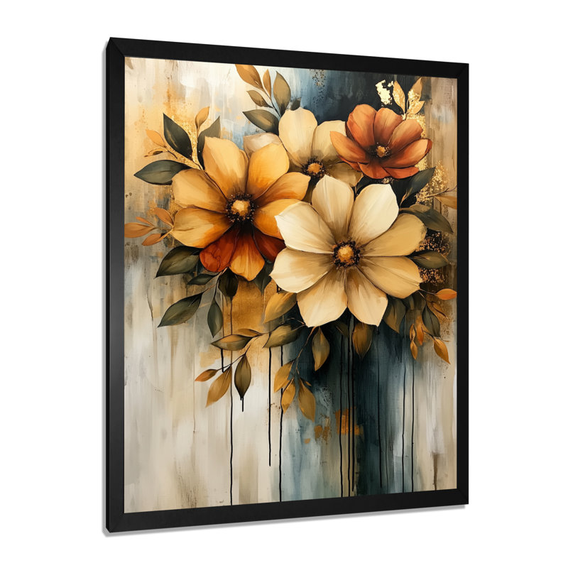 Groesbeck - Abstract Wall Decor, Noir, noir, noir, noir, 20" H x 12" W, Reproduction encadrée d'une seule photo