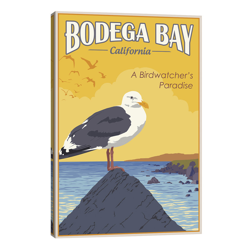 Bodega Bay - No Frame Print on Canvas, 20.32 cm H x 30.48 cm W