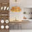5 - Light 28" Hand-woven Rattan Boho/modern Farmhouse Drum Chandelier With Polished Brass Finish For Dining Room Or Bedroom-101858200