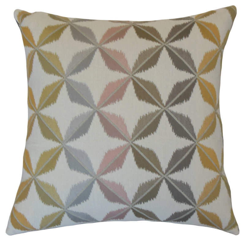 Coussin décoratif Hejsa Ikat, Hauteur (18 po) x largeur (18 po)