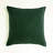 Black Set of 2 Velvet Solid Colors Decorative Throw Pillows size  20"x20" with 580g each inserts-602186206-602186157-594403690